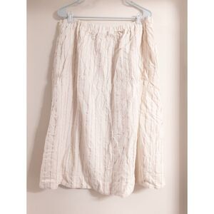 Little Cottonwood beige striped skirt size XXL